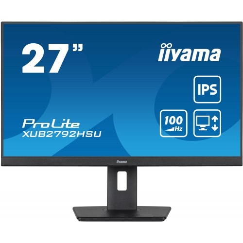 Monitor LED Iiyama ProLite XUB2792HSU-B6, 27inch, 1920x1080, 0.4ms, Black