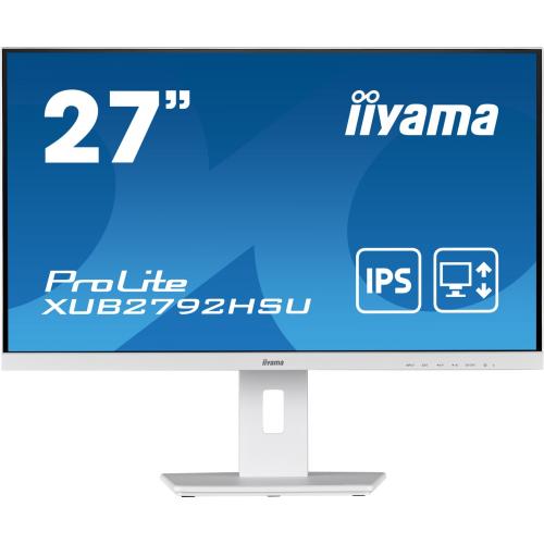 Monitor LED Iiyama ProLite XUB2792HSU-W5, 27inch, 1920x1080, 4ms GTG, White