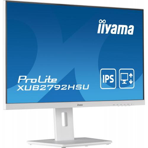 Monitor LED Iiyama ProLite XUB2792HSU-W5, 27inch, 1920x1080, 4ms GTG, White