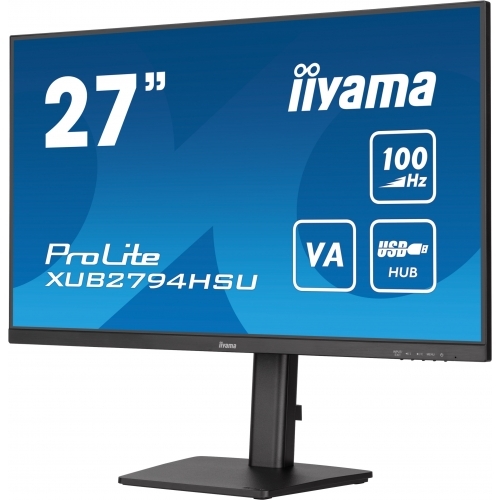 Monitor LED Iiyama ProLite XUB2794HSU-B6, 27inch, 1920x1080, 1ms, Black