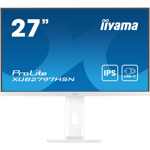 Monitor LED Iiyama ProLite XUB2797HSN-W2, 27inch, 1920x1080, 1ms, White
