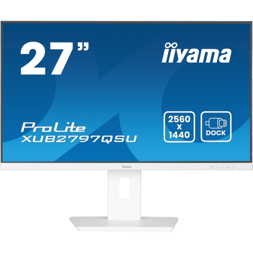 Monitor LED Iiyama ProLite XUB2797QSU-W2, 27inch, 2560x1440, 1ms, White