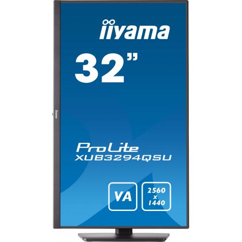 Monitor LED Iiyama ProLite XUB3294QSU-B1, 31.5inch, 2560x1440, 4ms GTG, Black