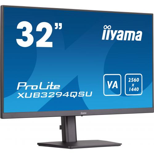 Monitor LED Iiyama ProLite XUB3294QSU-B1, 31.5inch, 2560x1440, 4ms GTG, Black