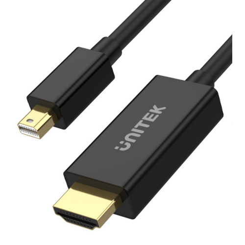 Cablu Unitek Y-6357, mini DisplayPort male - HDMI male, 1.8 m, Black