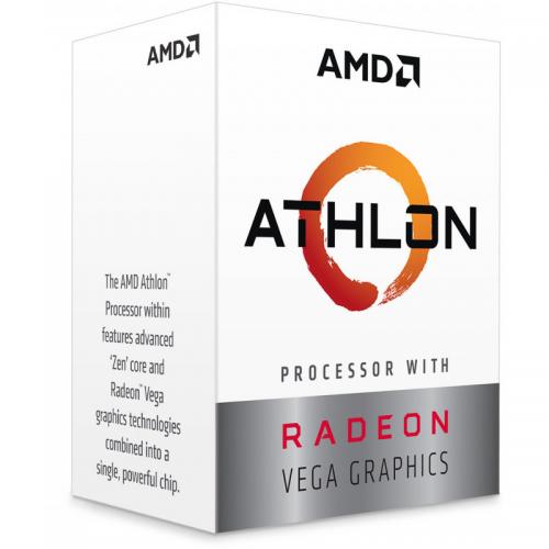 Procesor Amd Athlon 3000G, 5MB, 3.5GHz cu Radeon™ Vega 3, Socket AM4
