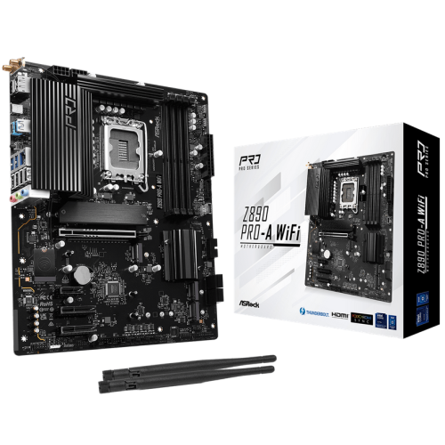 Placa de baza ASRocK Z890 Pro-A WiFi, Intel Z890, Socket 1851, ATX