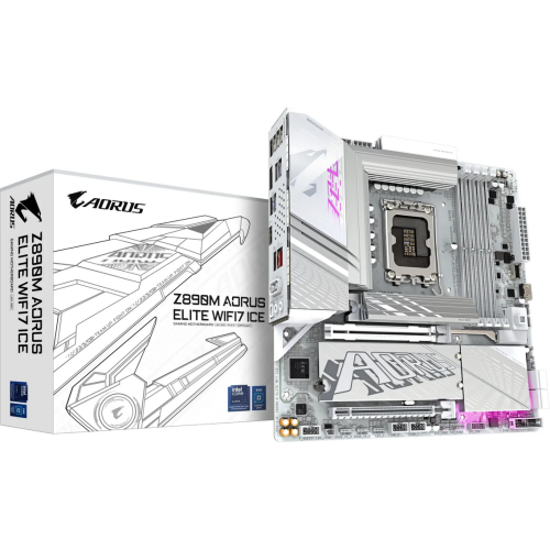 Placa de baza Gigabyte Z890M AORUS ELITE WIFI7 ICE, Intel Z890, Socket 1851, mATX