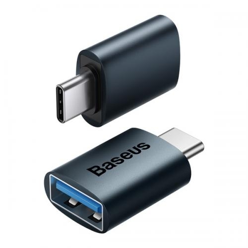 Adaptor Baseus Ingenuity Series Mini OTG, USB-C - USB, Blue