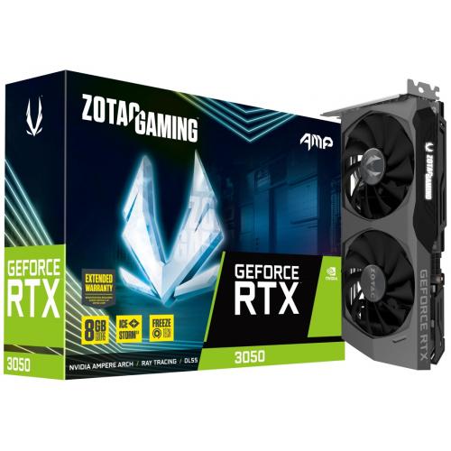 Placa video Zotac nVidia GeForce RTX 3050 AMP 8GB, GDDR6, 128bit