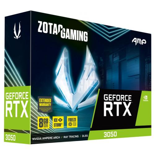 Placa video Zotac nVidia GeForce RTX 3050 AMP 8GB, GDDR6, 128bit