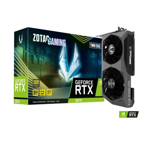 Placa video Zotac nVidia GeForce RTX 3070 Twin Edge LHR 8GB, GDDR6, 256bit