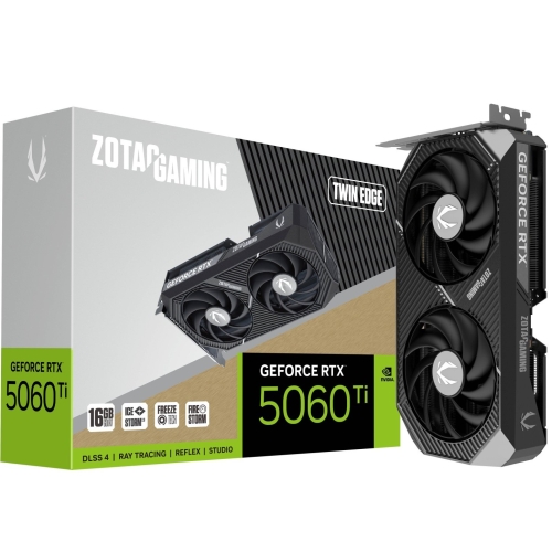 Placa video Zotac nVidia GeForce RTX 5060 Ti Twin Edge 16GB, GDDR7, 128 bit
