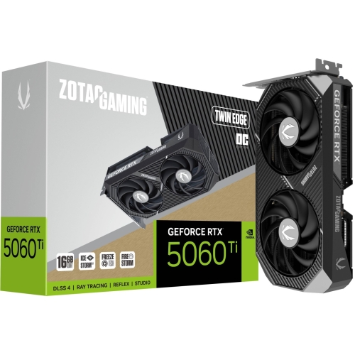 Placa video Zotac nVidia GeForce RTX 5060 Ti Twin Edge OC 16GB, GDDR7, 128 bit