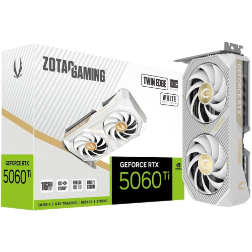 Placa video Zotac nVidia GeForce RTX 5060 Ti Twin Edge OC White 16GB, GDDR7, 128 bit