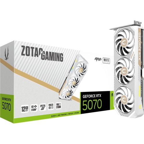 Placa video Zotac nVidia GeForce RTX 5070 AMP White 12GB, GDDR7, 192 bit
