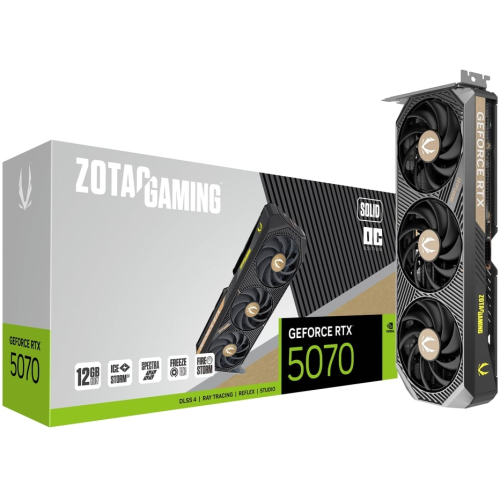 Placa video Zotac nVidia GeForce RTX 5070 Solid OC 12 GB, GDDR7, 192 bit