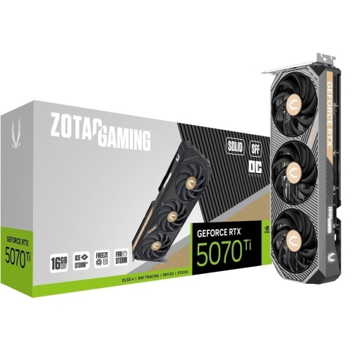 Placa video Zotac nVidia GeForce RTX 5070 Ti Solid SFF OC 16GB, GDDR7, 256 bit