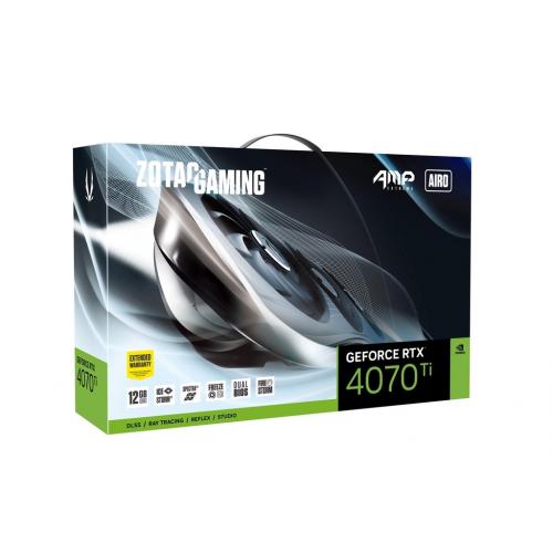 Placa video Zotac nVidia GeForce RTX 4070 Ti AMP Extreme AIRO 12GB, GDDR6X, 192bit