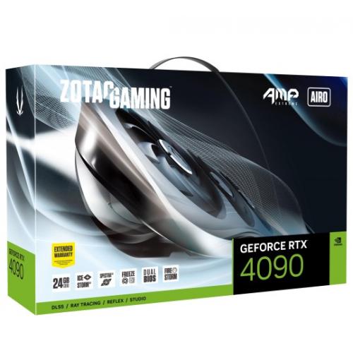 Placa video Zotac nVidia GeForce RTX 4090 AMP Extreme AIRO 24GB, GDDR6X, 384bit